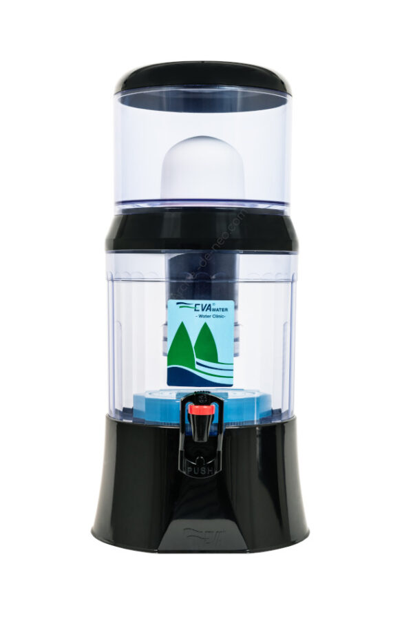 Fontaine EVA 700 NGP Noire – Purificateur d'eau 7 L par gravité (1 à 3 personnes)