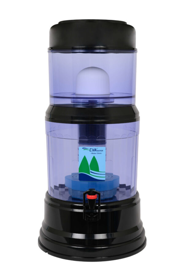 Fontaine EVA 1200 BEP Noire – 12 L filtrés, magnétisés et dynamisés (3 à 5 personnes