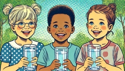 Eau Purifiée Clé du Développement Cognitif et Physique Enfantin
