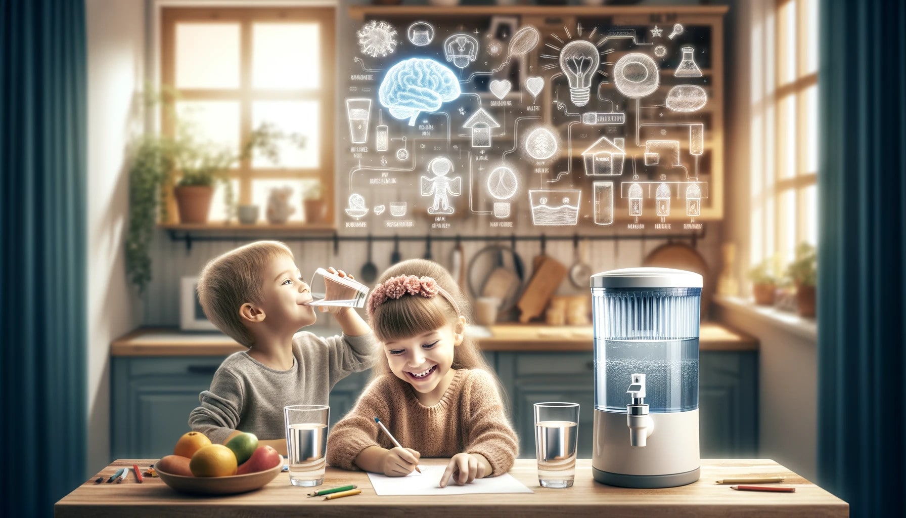 Avantages spécifiques de l'eau filtrée pour les enfants